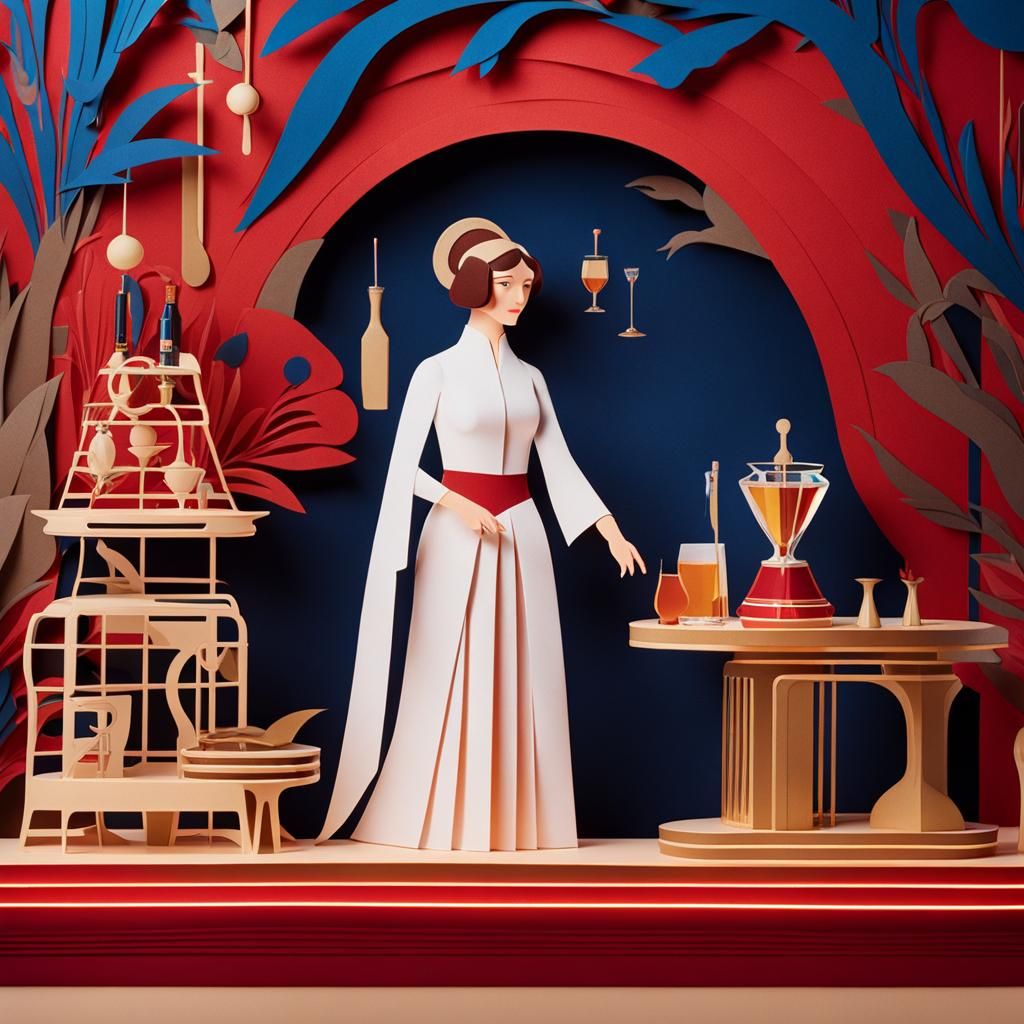 Princess Leia at the Swanky Bar