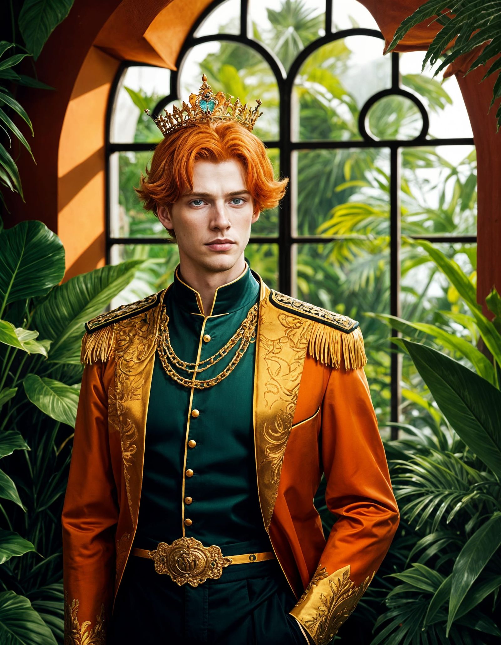 Philodendron Prince of Orange: Regal Human Representation