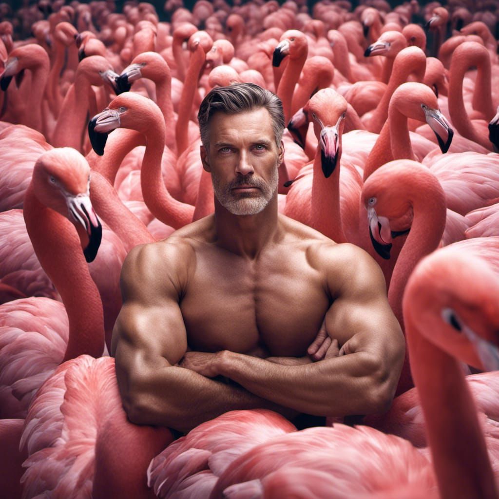Birdman Series: Flamingos