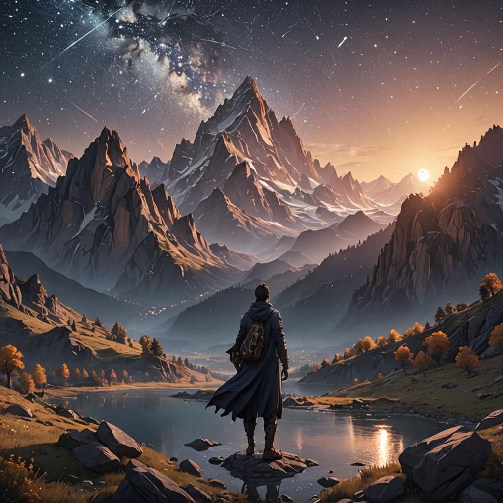 Starry Mountain Dreamscape