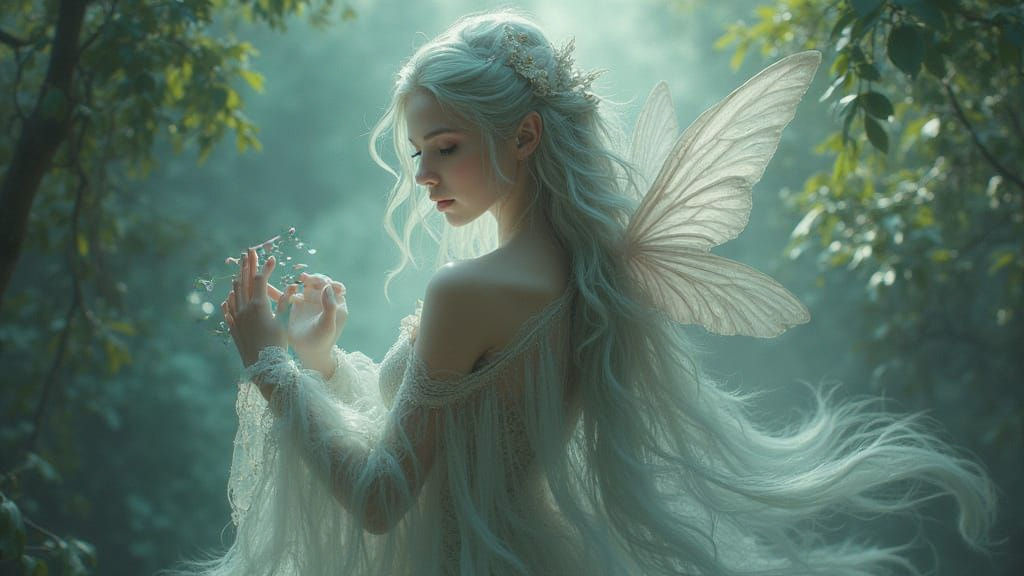 Ethereal Fantasy Realm in Mystical Mist