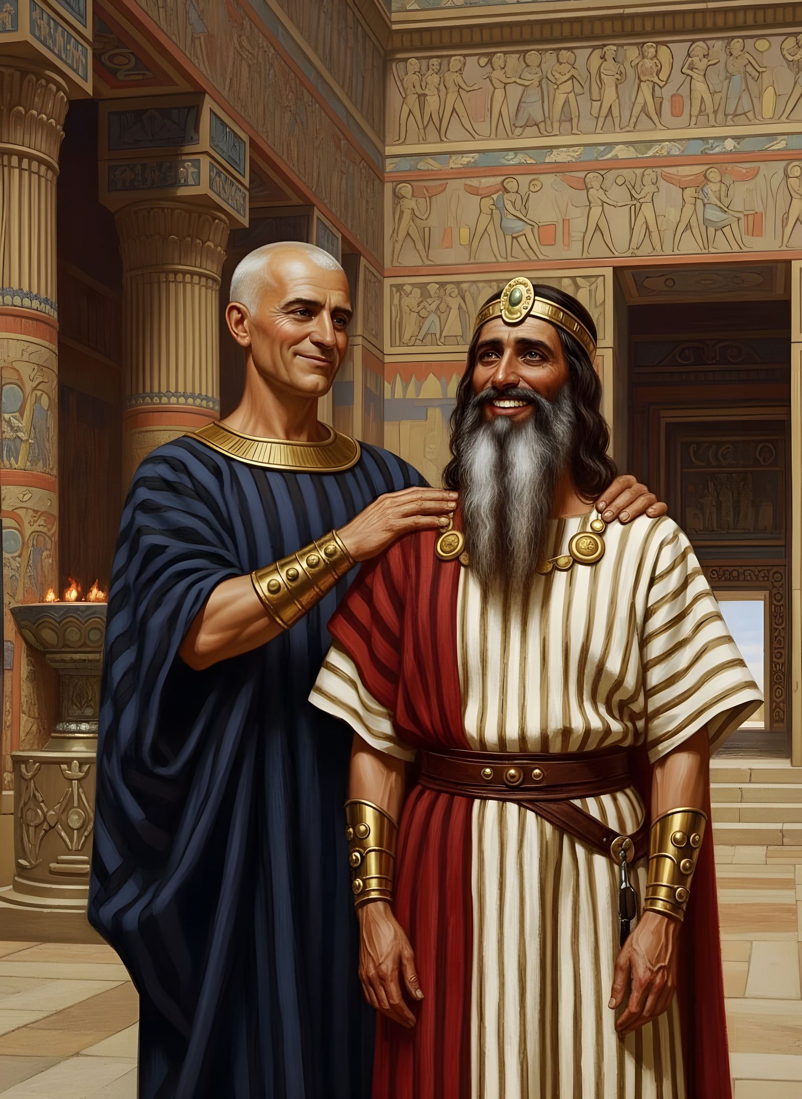 Babylonian King Restored to His Kingdom