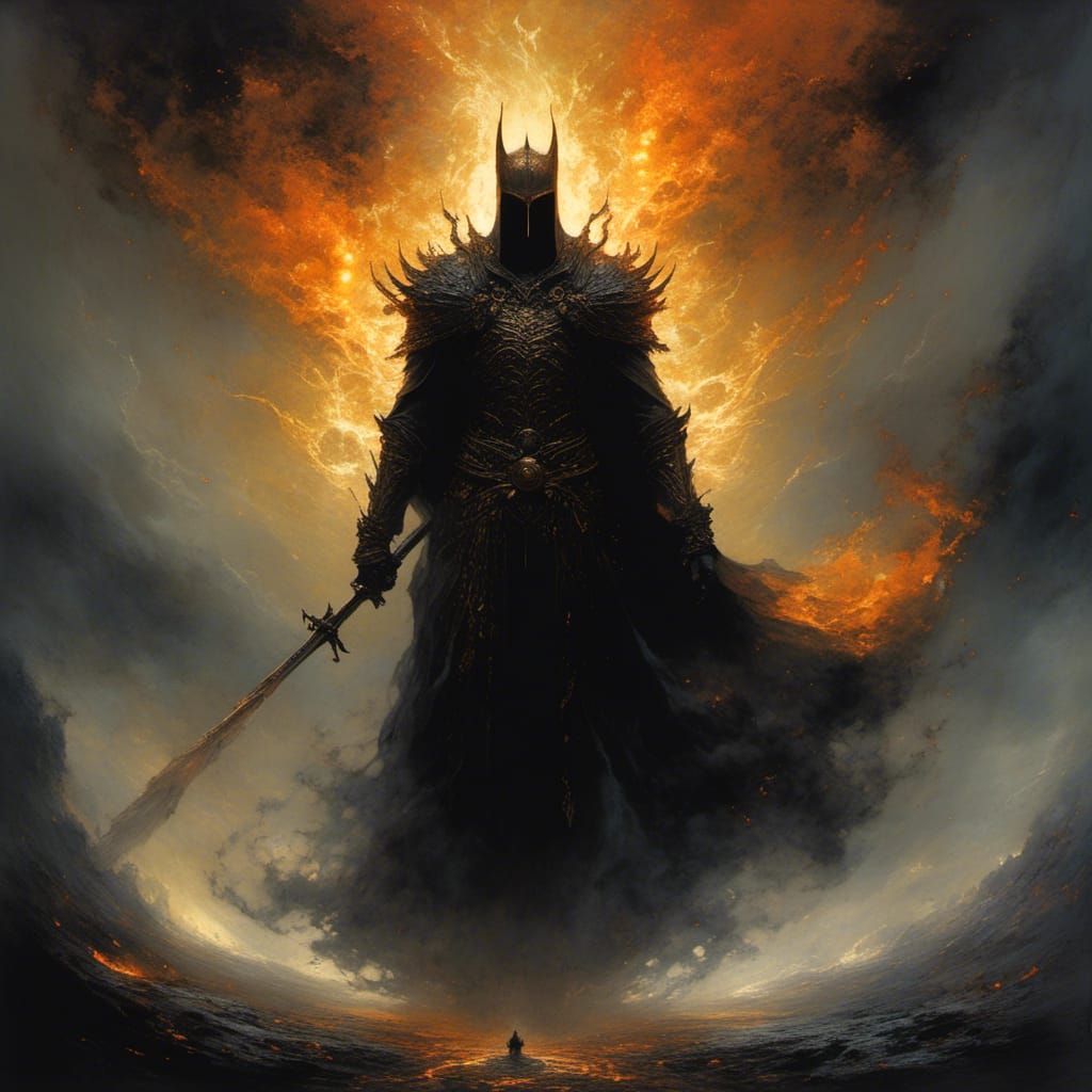 Deity of shadow, fire, and wrath