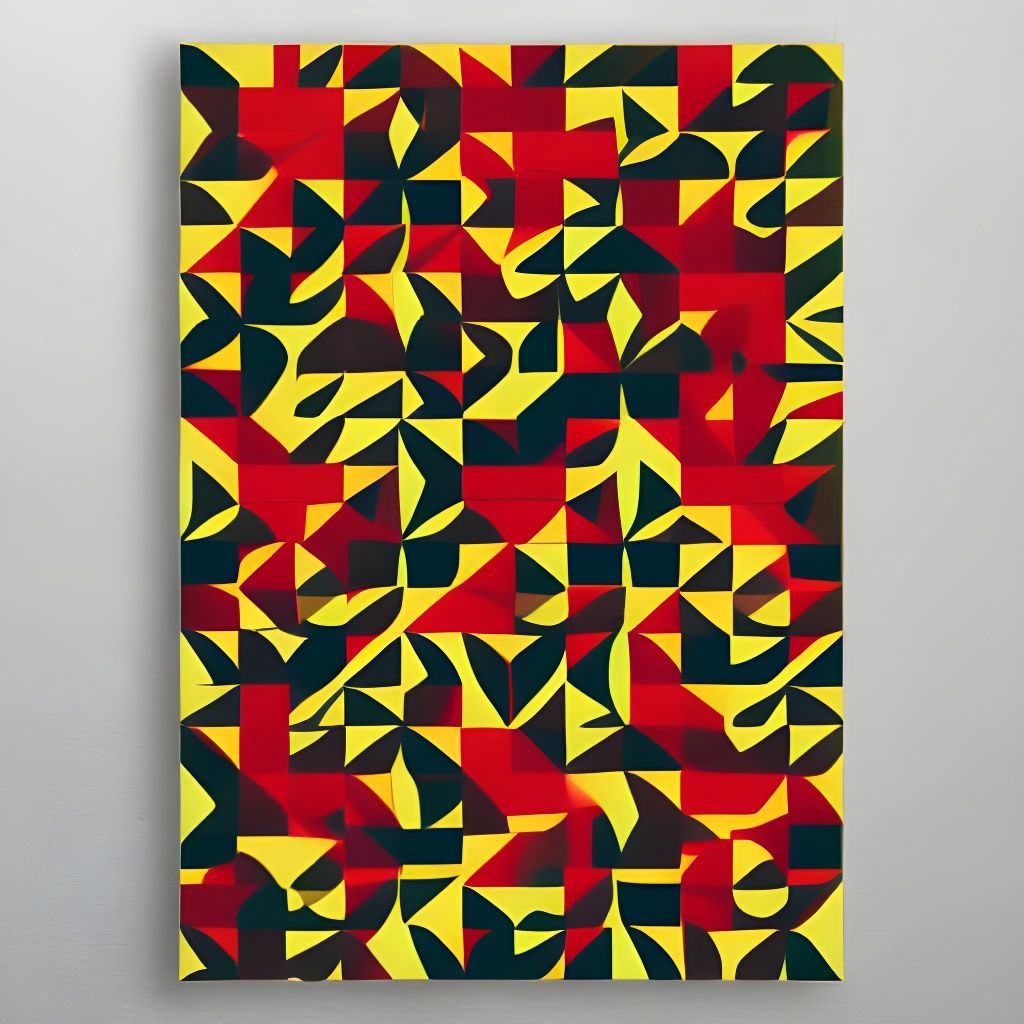 Infinite Geometric Tessellation in Retro Style