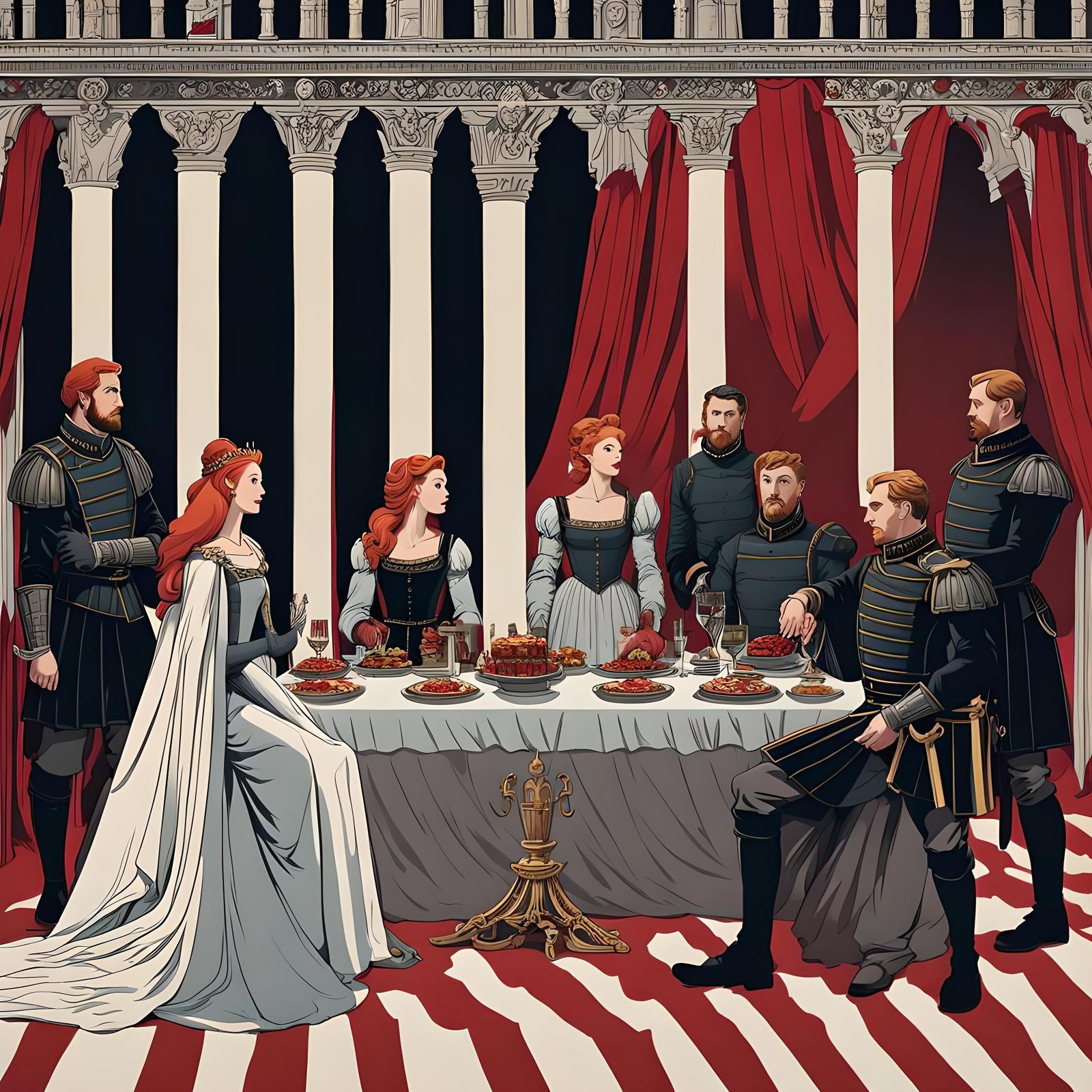 Macbeth's Banquet: A Dramatic Castle Scene