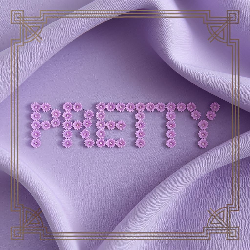 Floral Beauty in Gold Art Deco