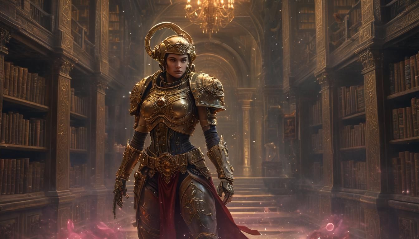 Fantasy Portrait of a Female Space Marine