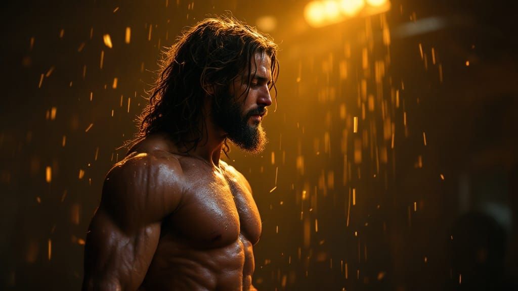 Cinematic Jesus Christ Working Out