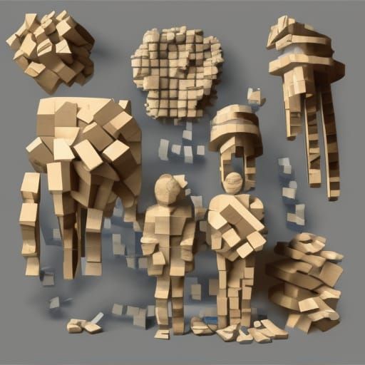 Fragmented Reality in Complementary Colors