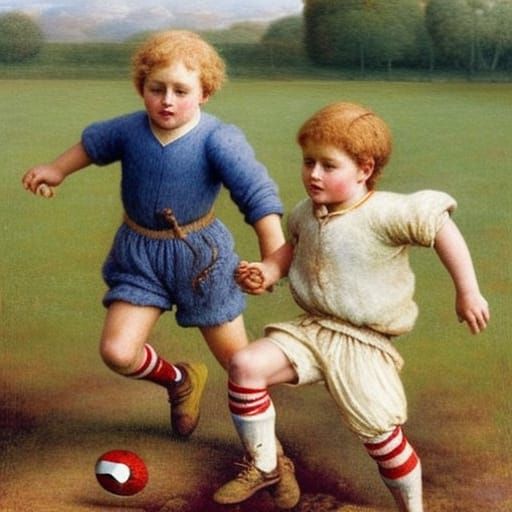 Muddy Friends Play Football: Whimsical Watercolour Illustrat...