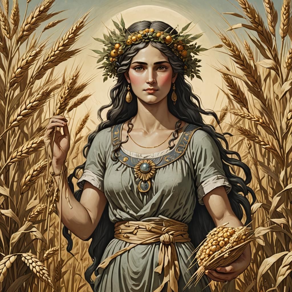 Ceres: Goddess of Grain in Digital Art