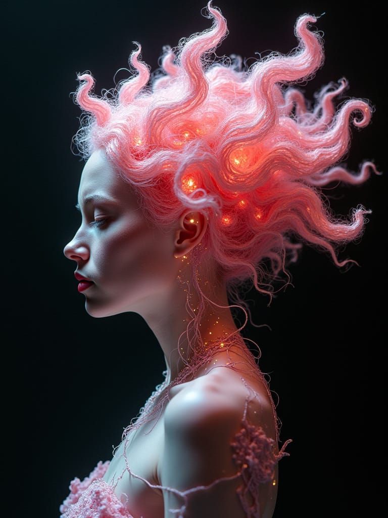 Automatron Audrey's Wirish Whirlington Hair Mirrored in Craz...