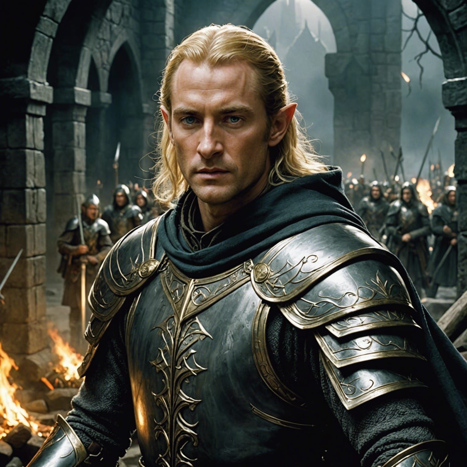 Haldir arrived at Helm's Deep