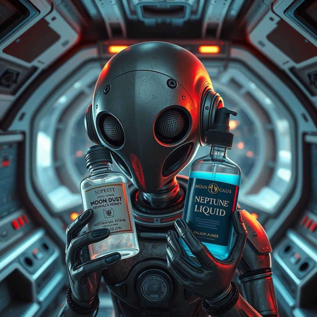 Android Presents Futuristic Hair Care Solutions in a Cosmic ...