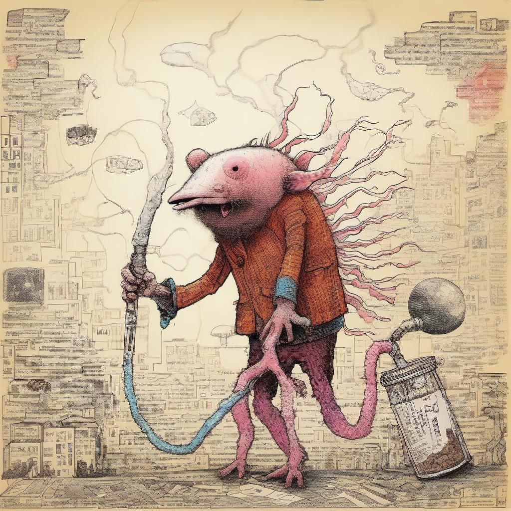 Navigator in Spice Gas Aquarium: Art Nouveau Style