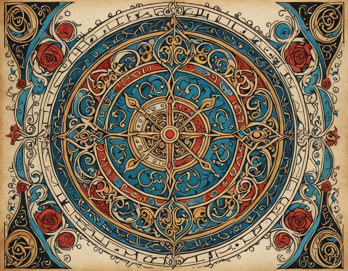 Drawing for a medieval music tattoo