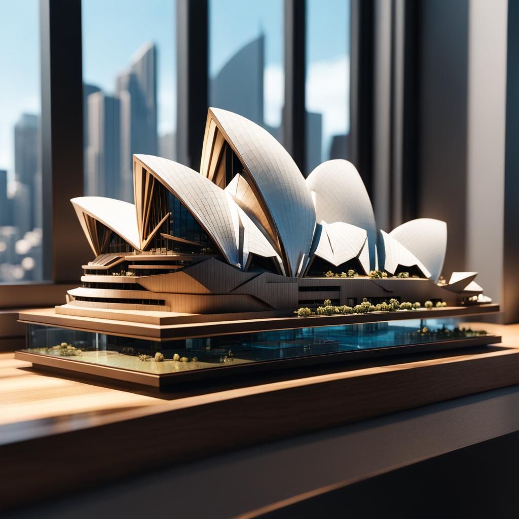 Miniature Sydney Opera House: 3D Game Cinematic