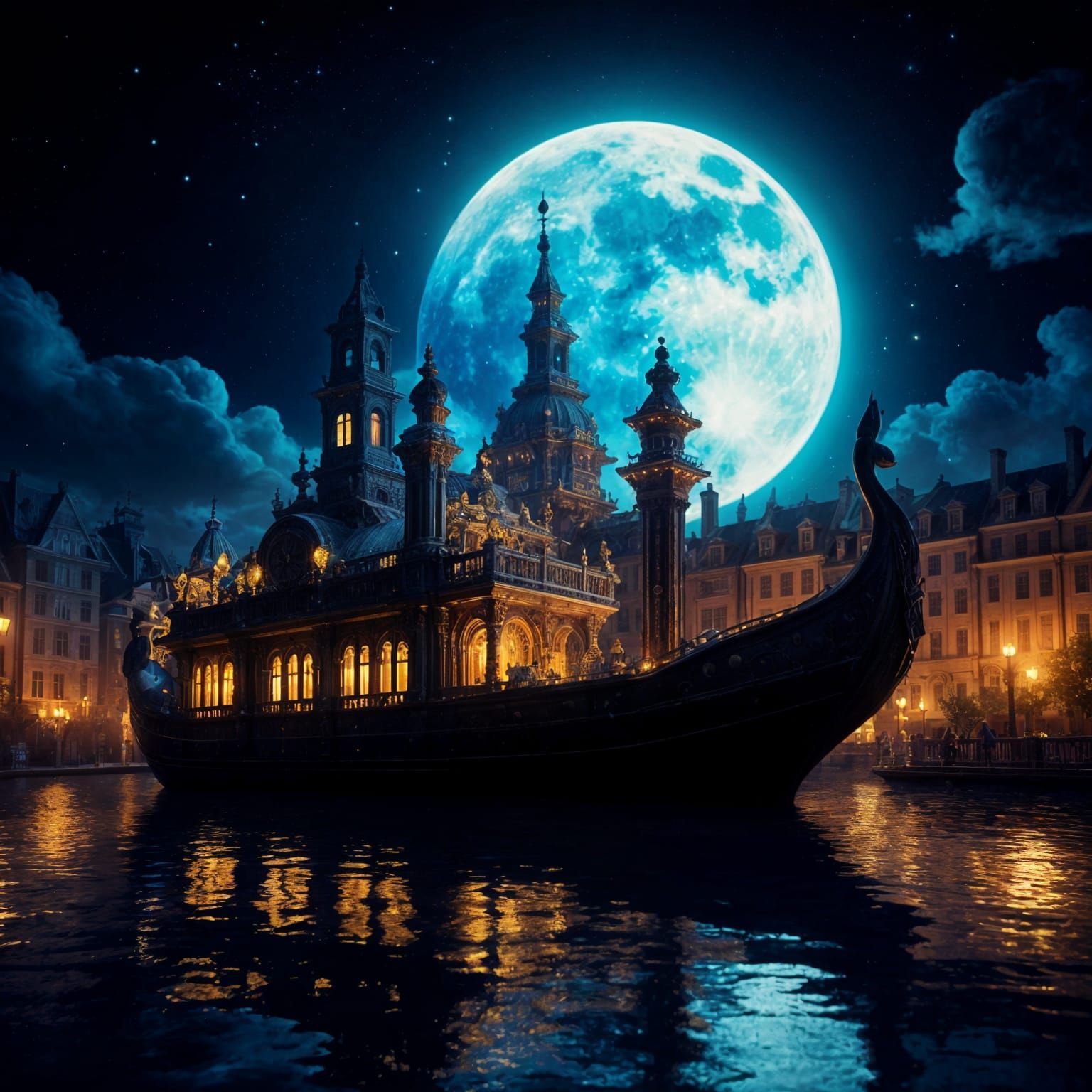 Giant Rubber Duck Ship in Rococo Splendor