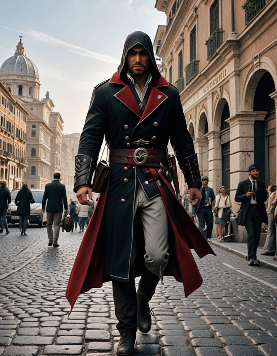 Ezio Auditore as 20th Century Tour Guide in Rome
