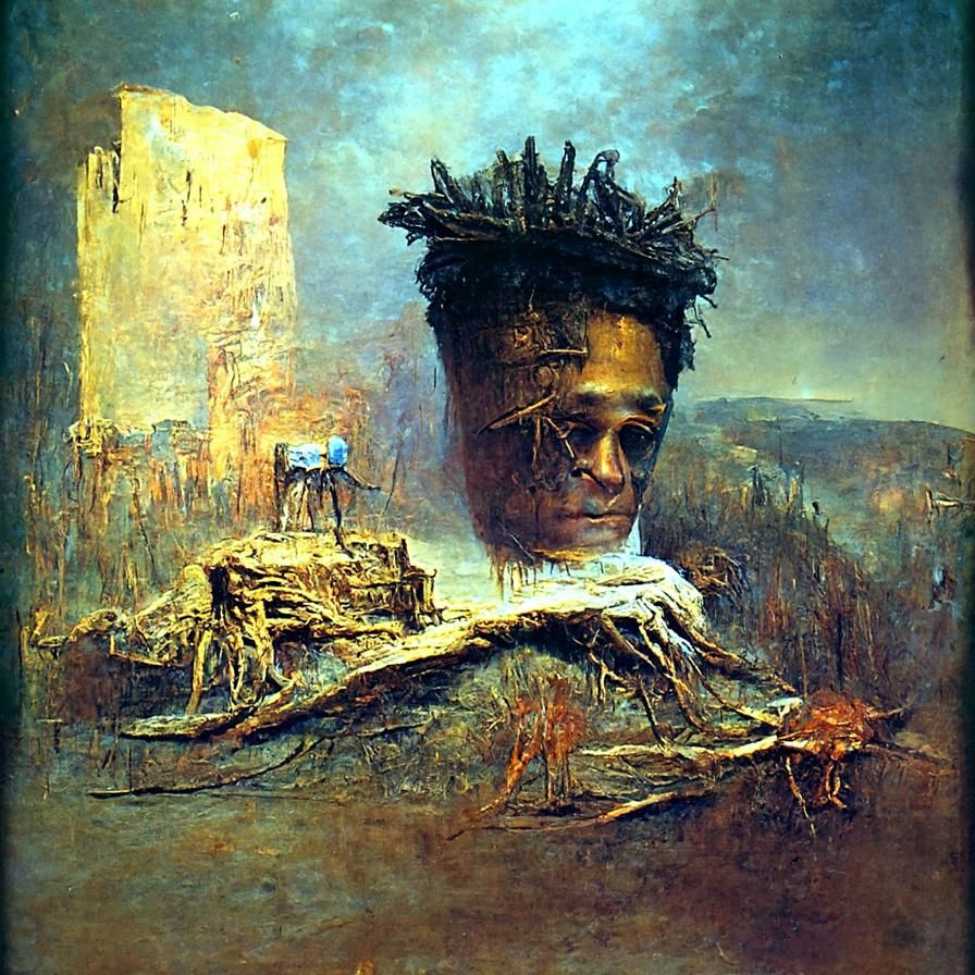 Surreal Landscape in Style of Beksiński