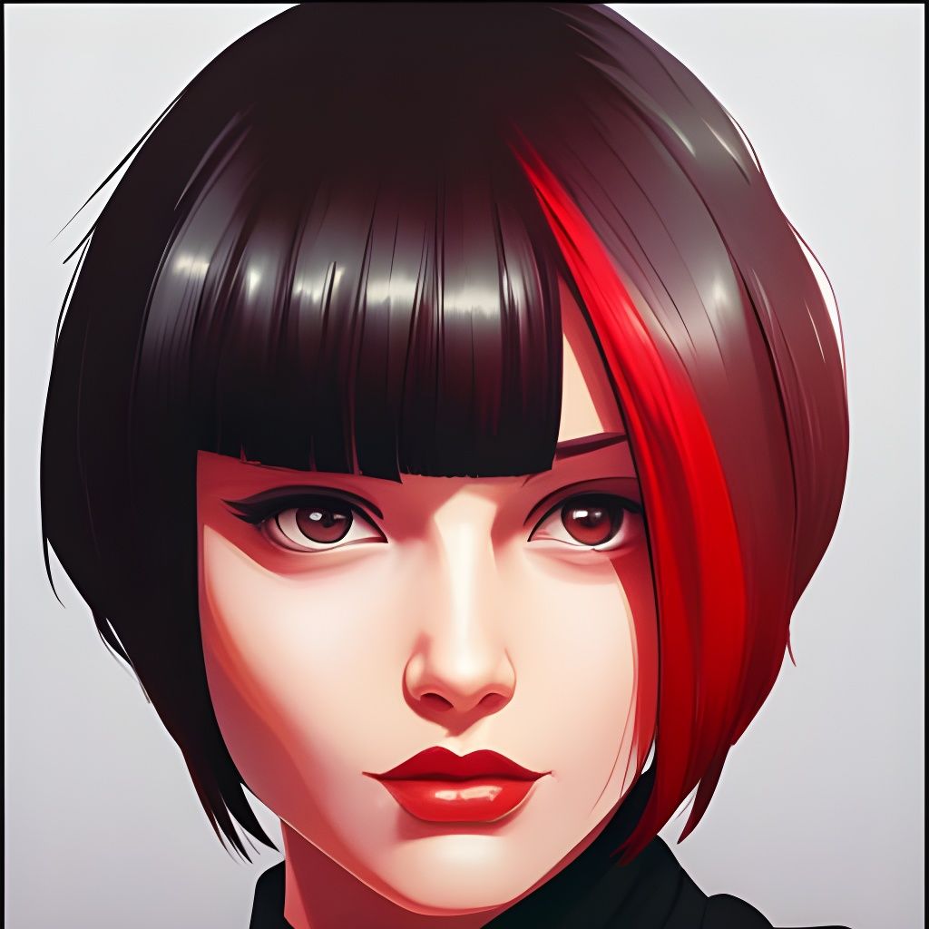 Detailed Portrait of Girl in Comic Book Style
