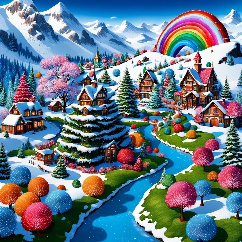 Winter Wonderland: AI-Generated Snowscape