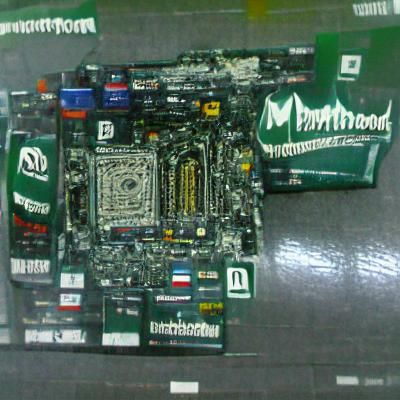 Detailed Computer Motherboard Close-Up