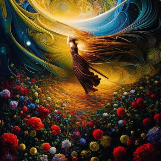 Elegant Man Dancing: Digital Art Masterpiece