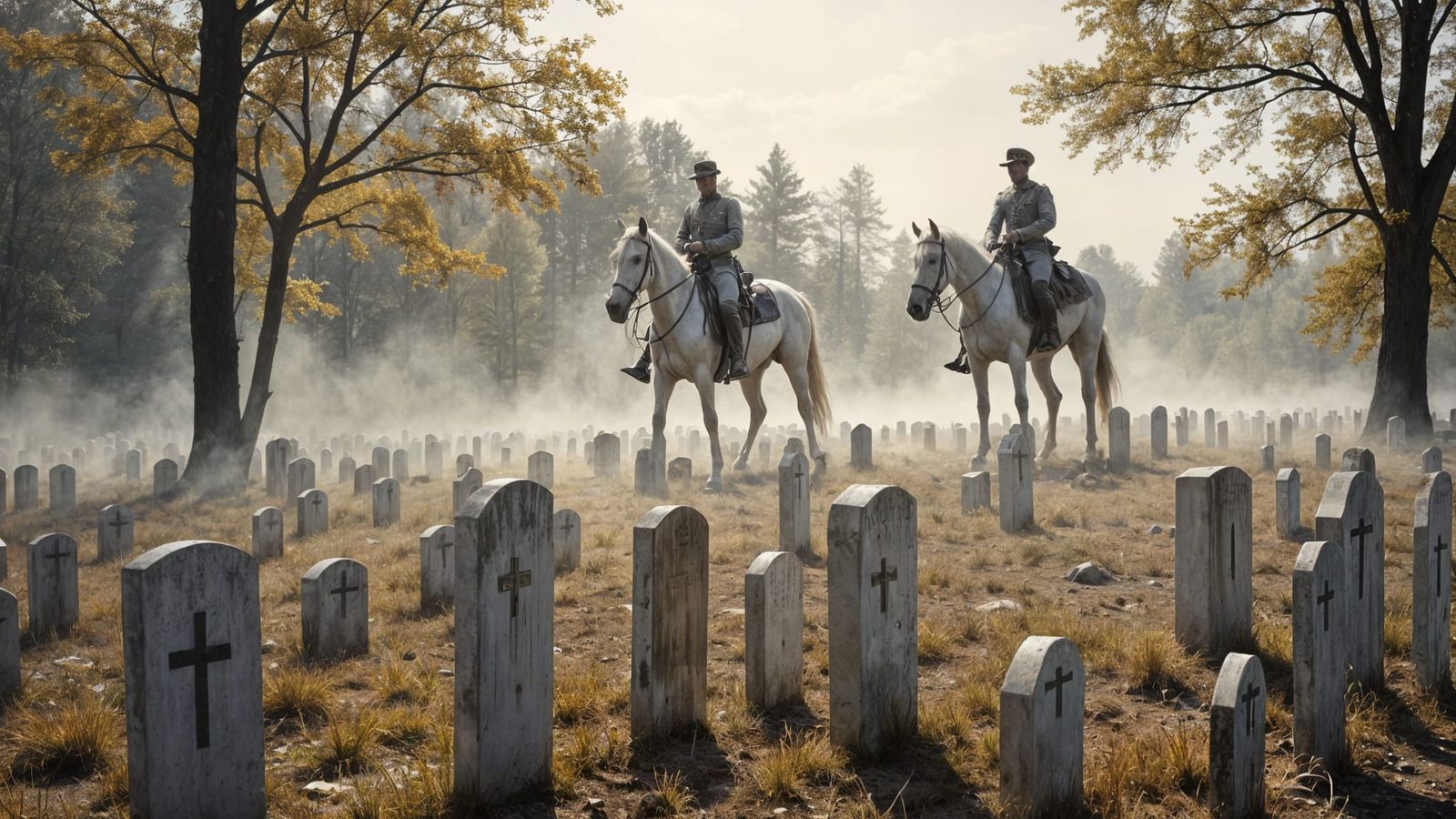 Ghosts visiting their battlefield.