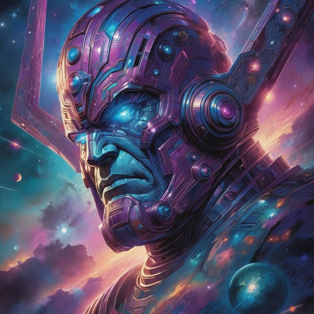 Galactus Comic Book Art in Jack Kirby Style