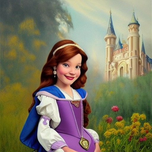 Sofia the First as Oil Painting by Gurney