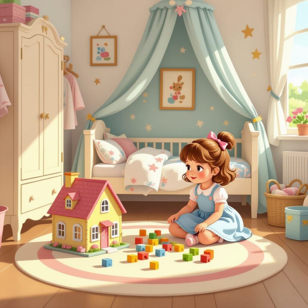 Enchanting Girl's Bedroom in Storybook Style