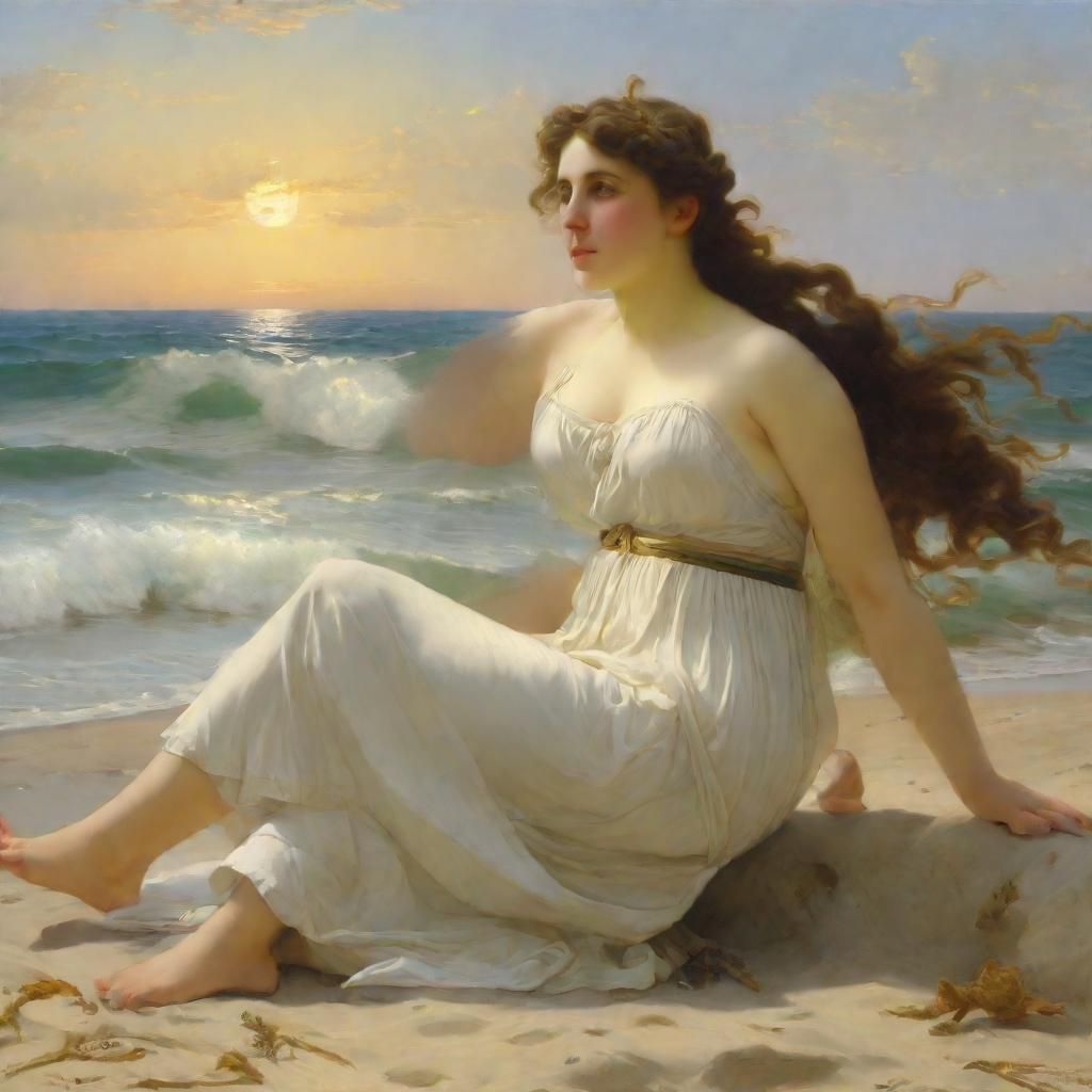8k resolution, art by William-Adolphe Bouguereau Alexandre C...