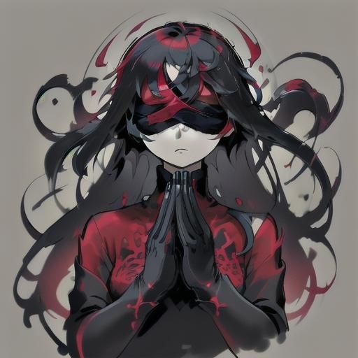 Lady Luck in Modern Ink Fusion Art