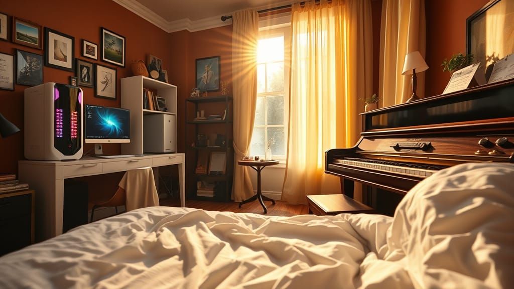 Cozy Morning Sanctuary in Hyper-Realistic Detail