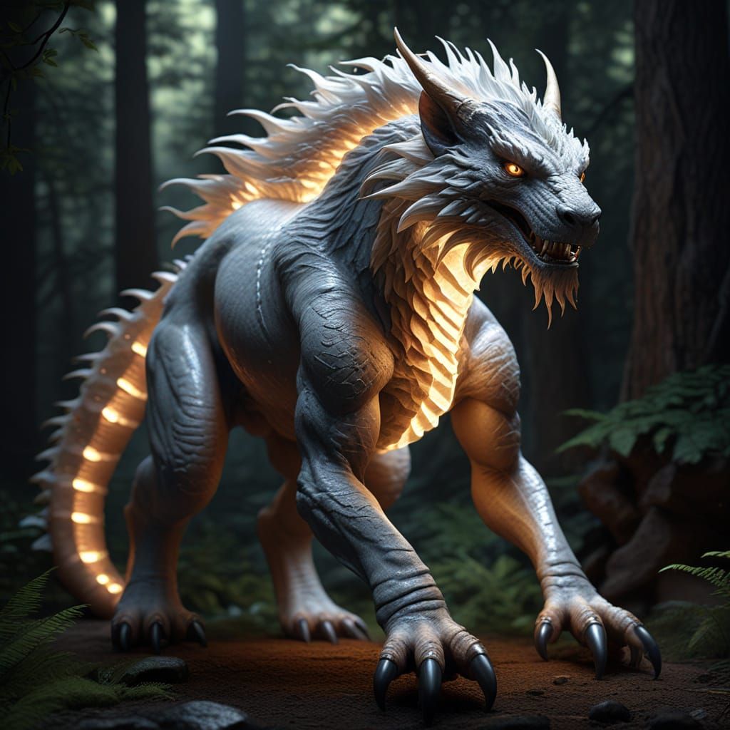 Ethereal Dragon of Light in Photorealistic Fantasy