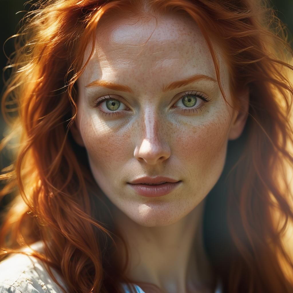 Redhead Portrait in Hollywood Photography Style