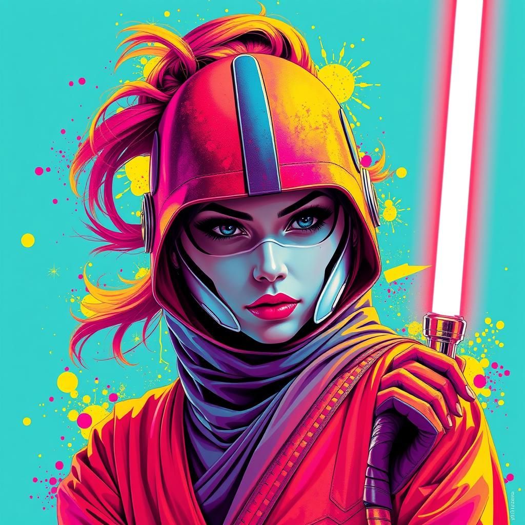 Star Wars Character as Sorayama-Inspired Pop Art