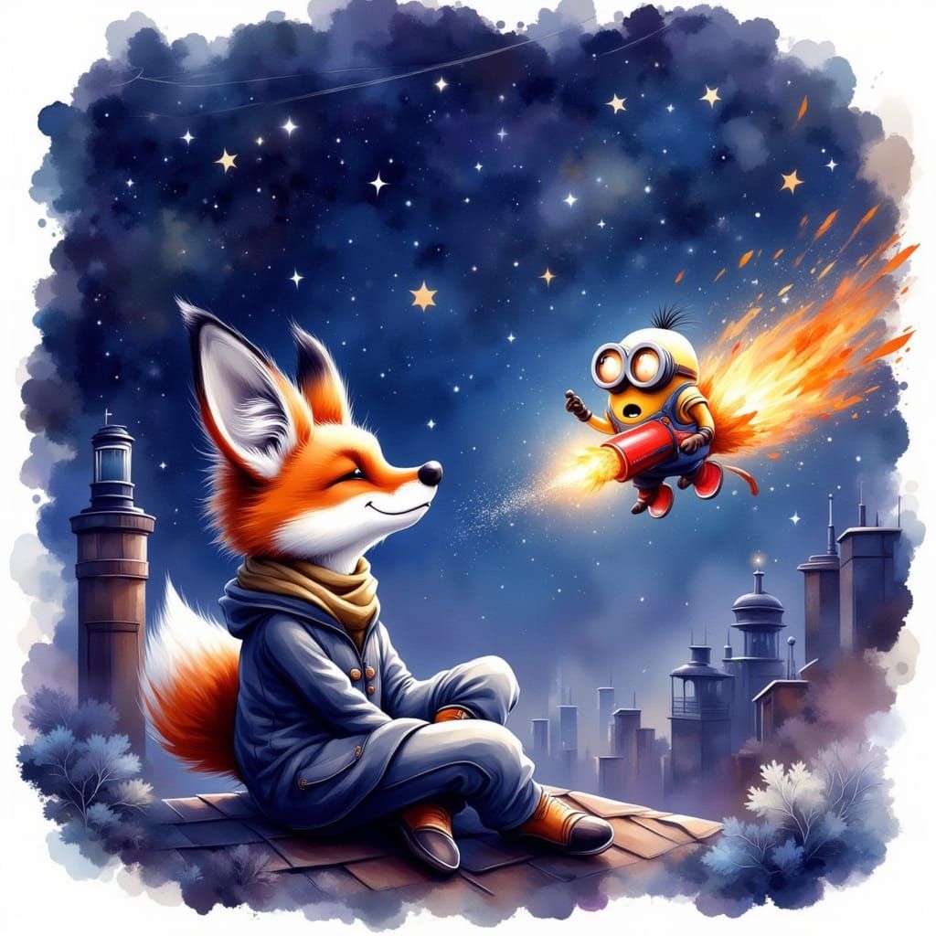 Red Stargazing and Minion Rocket Mischief