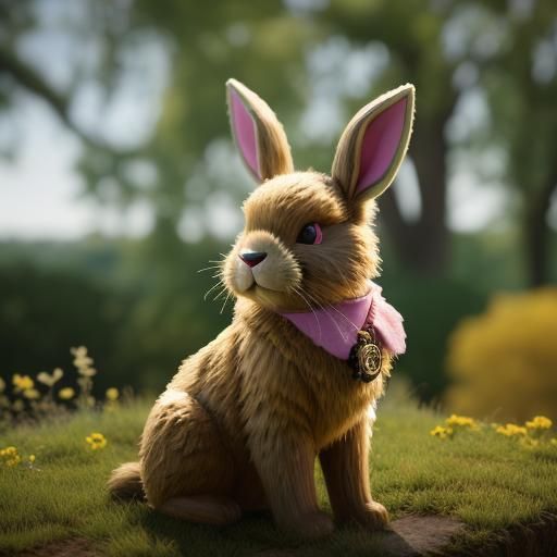 Steampunk Easter Bunny in Ultra-Realistic 8k Photo