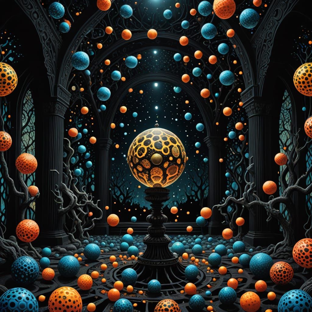 Celestial Fractal Odyssey in a Kaleidoscopic Crystal Box