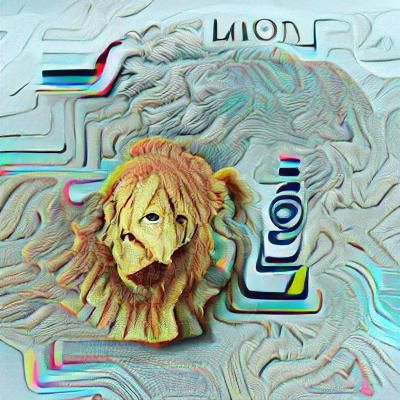 AI Generated Lion Portrait