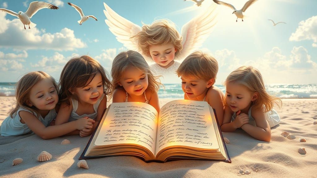 Children Discover Magical Secret on Sun-Kissed Beach in Drea...