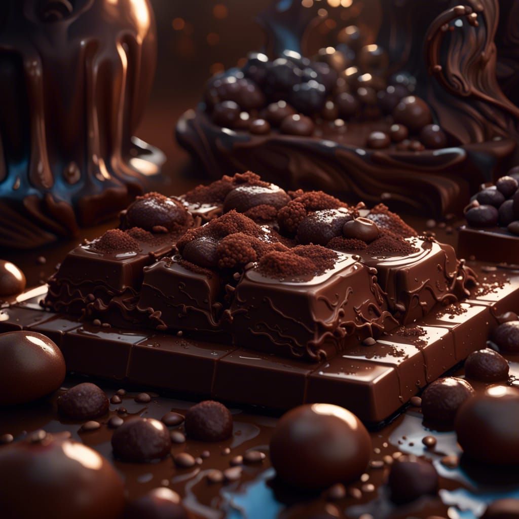 Detailed Chocolate Matte Painting in Fantasy Style