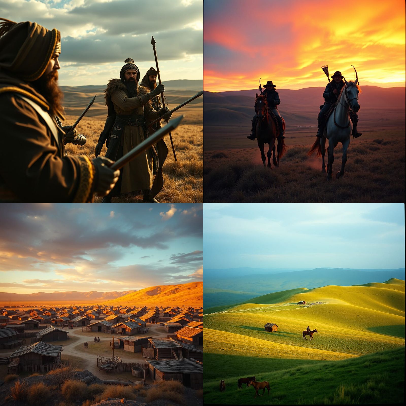 Cinematic Turkish Settlement in Ötüken, Medieval Style