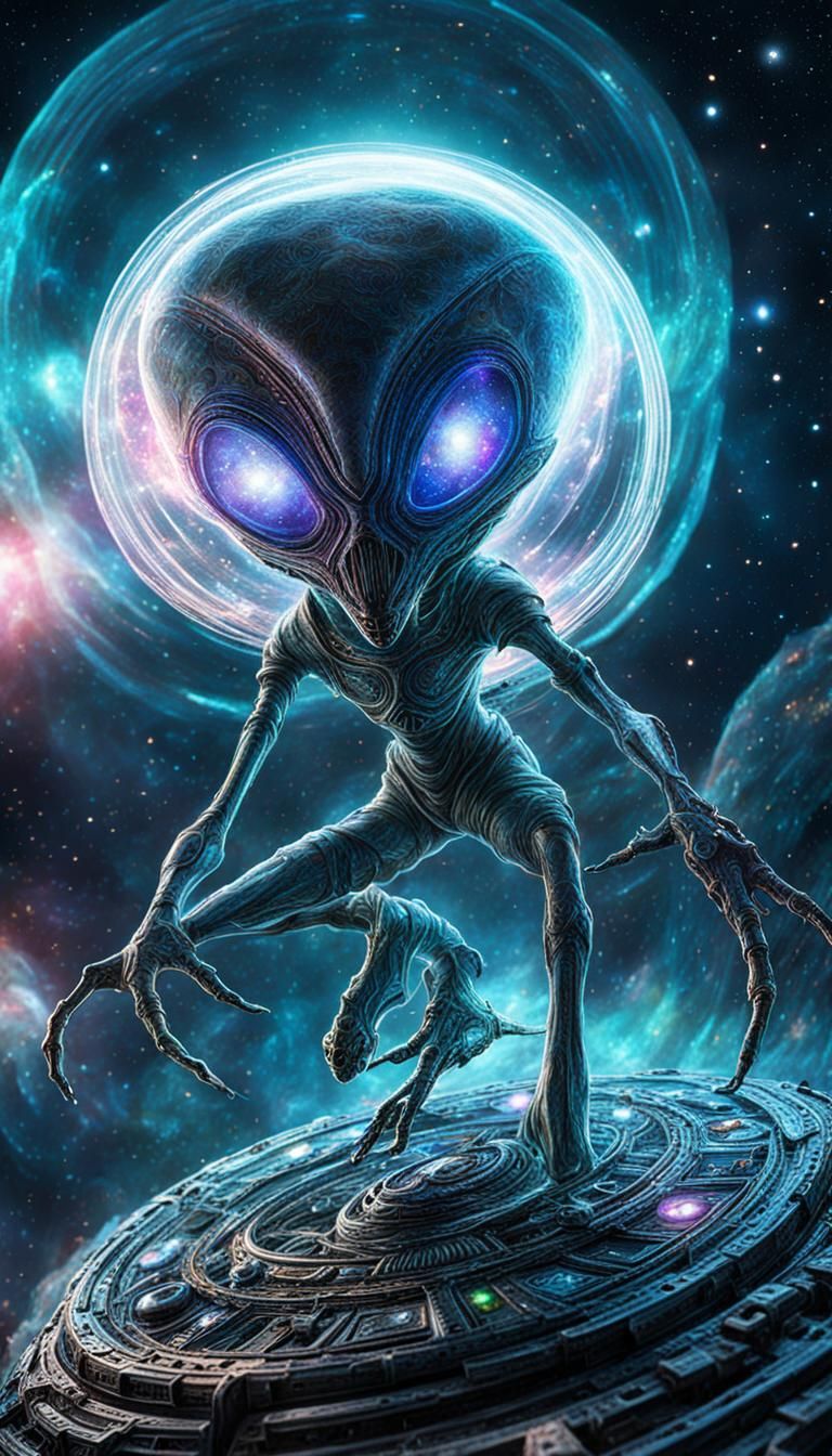 Cosmic Gas Alien in Containment Field