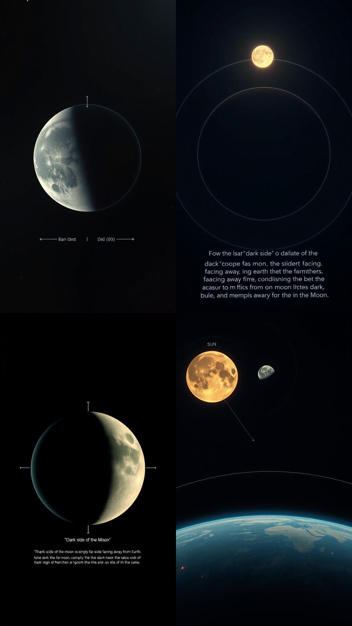 Earth, Sun, and Moon Diagram: Moon's Far Side