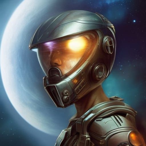 A lone space explorer embarks on a journey to the outer reac...