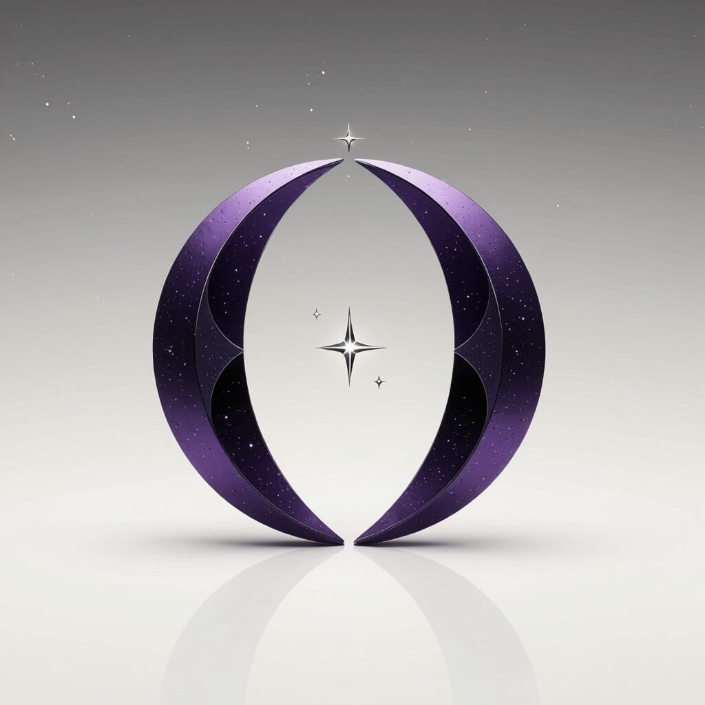 Modern Crescent Moon Letter S Logo Design