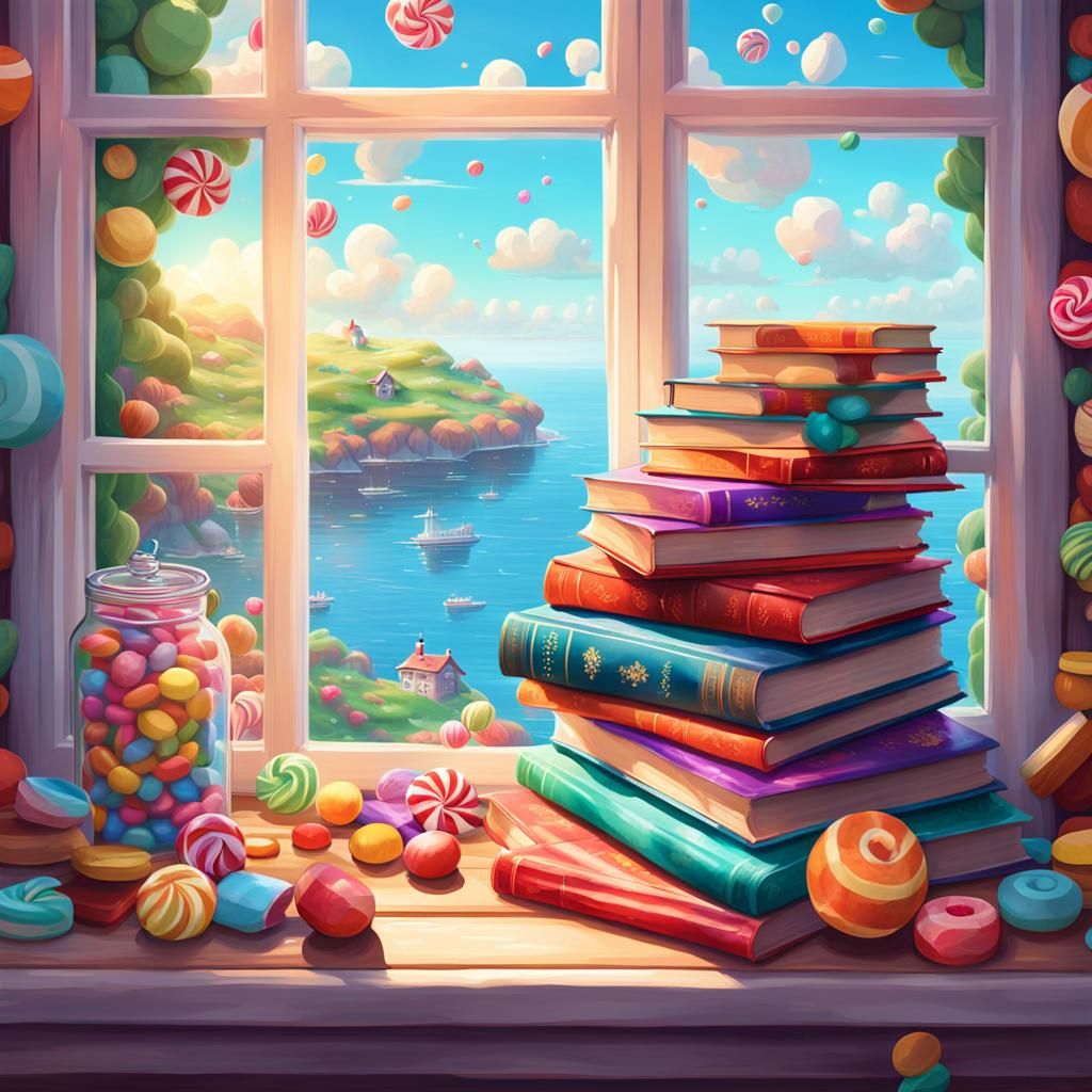 Candy Art Cottage Overlooking the Sea